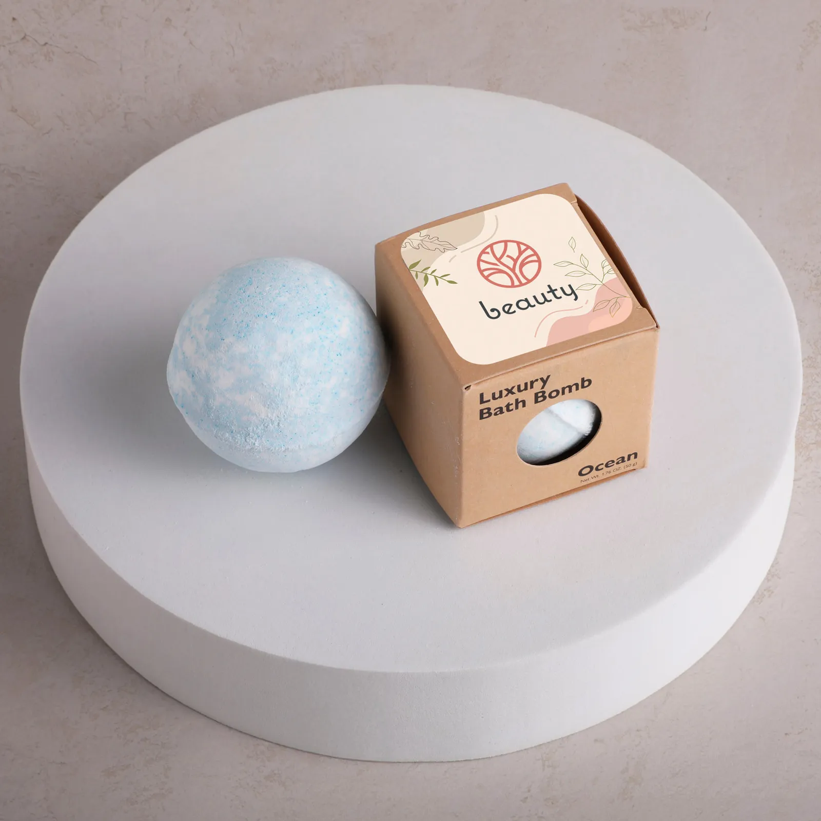 Bath Bomb Scented Kraft Box Three Fragrances - 1.75 in - product view 3