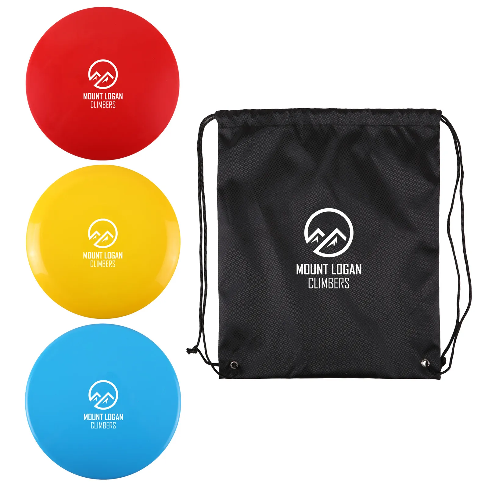 Disc Golf Set with Drawstring Bag (3 Pack) - product view 4