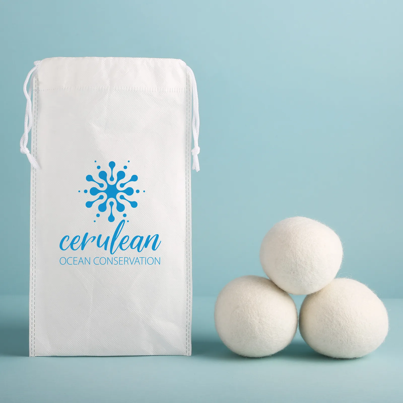 Wool Dryer Balls Natural with RPET Bag (3 Pack)