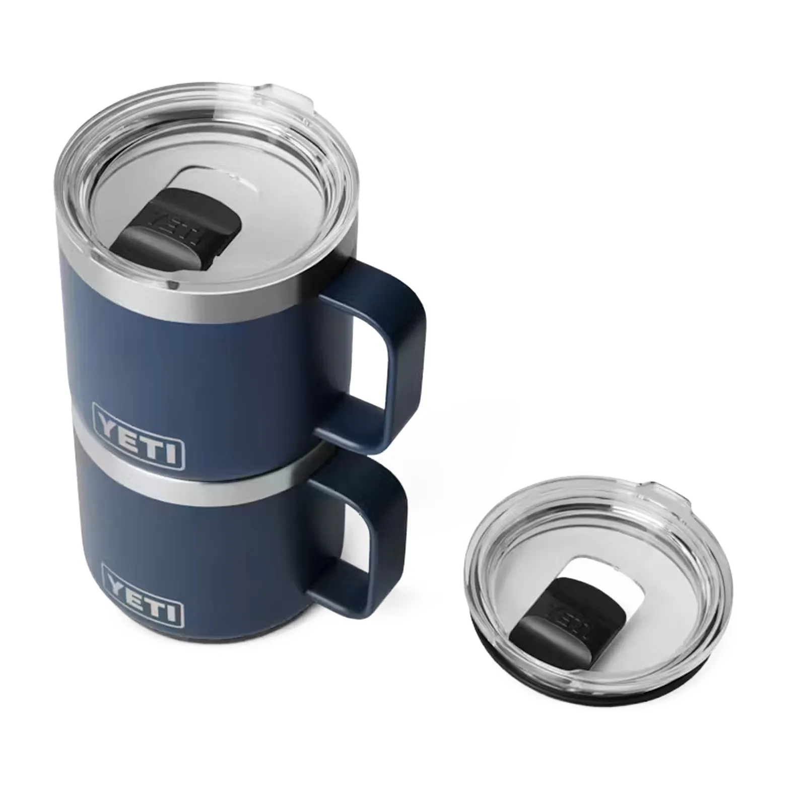 Coffee Mug Stackable with Easy Grip Handle - 14 oz - product view 3