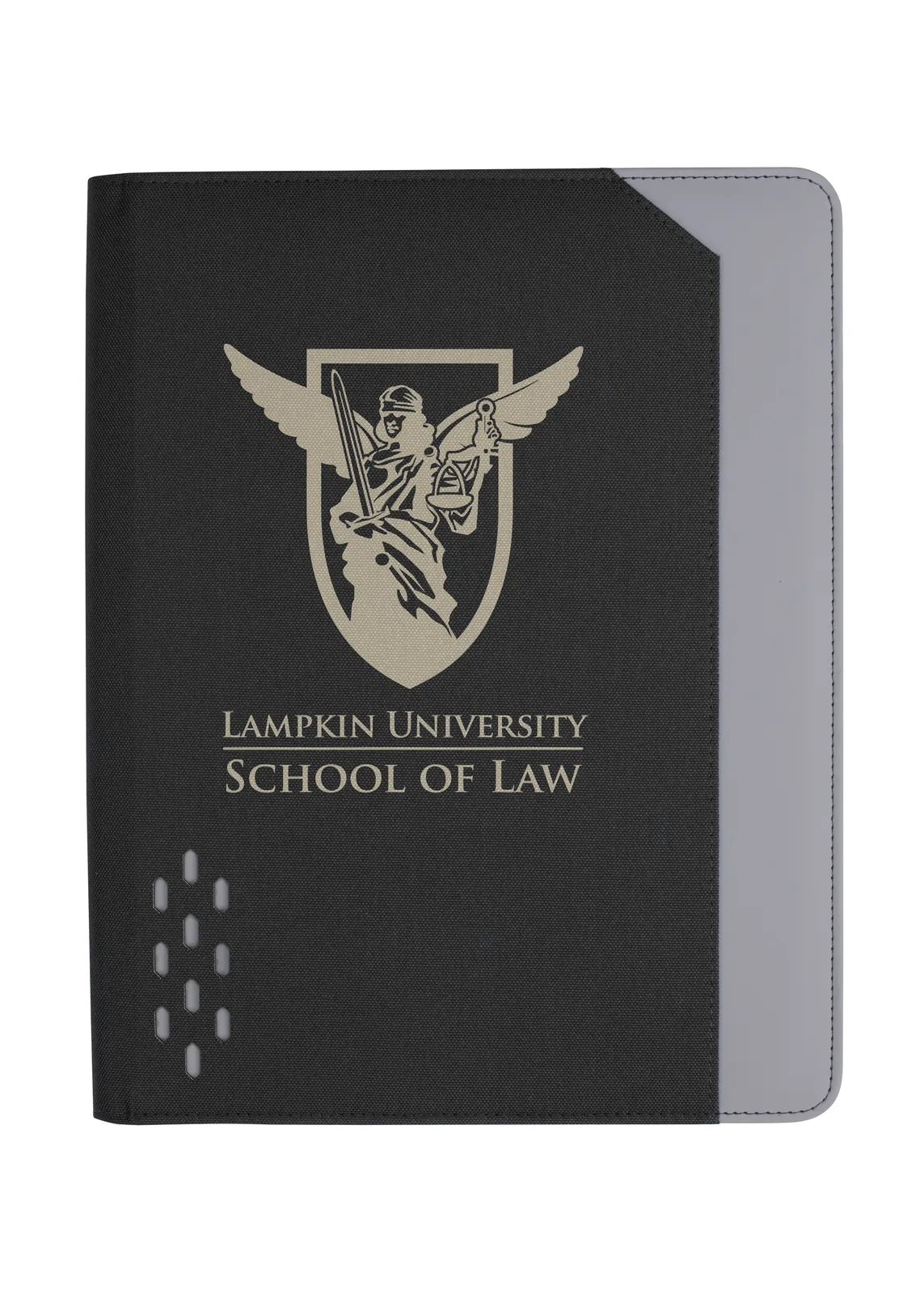 Zippered Padfolio with Pen Phone Stand Organizer - 12.6 in - product view 2