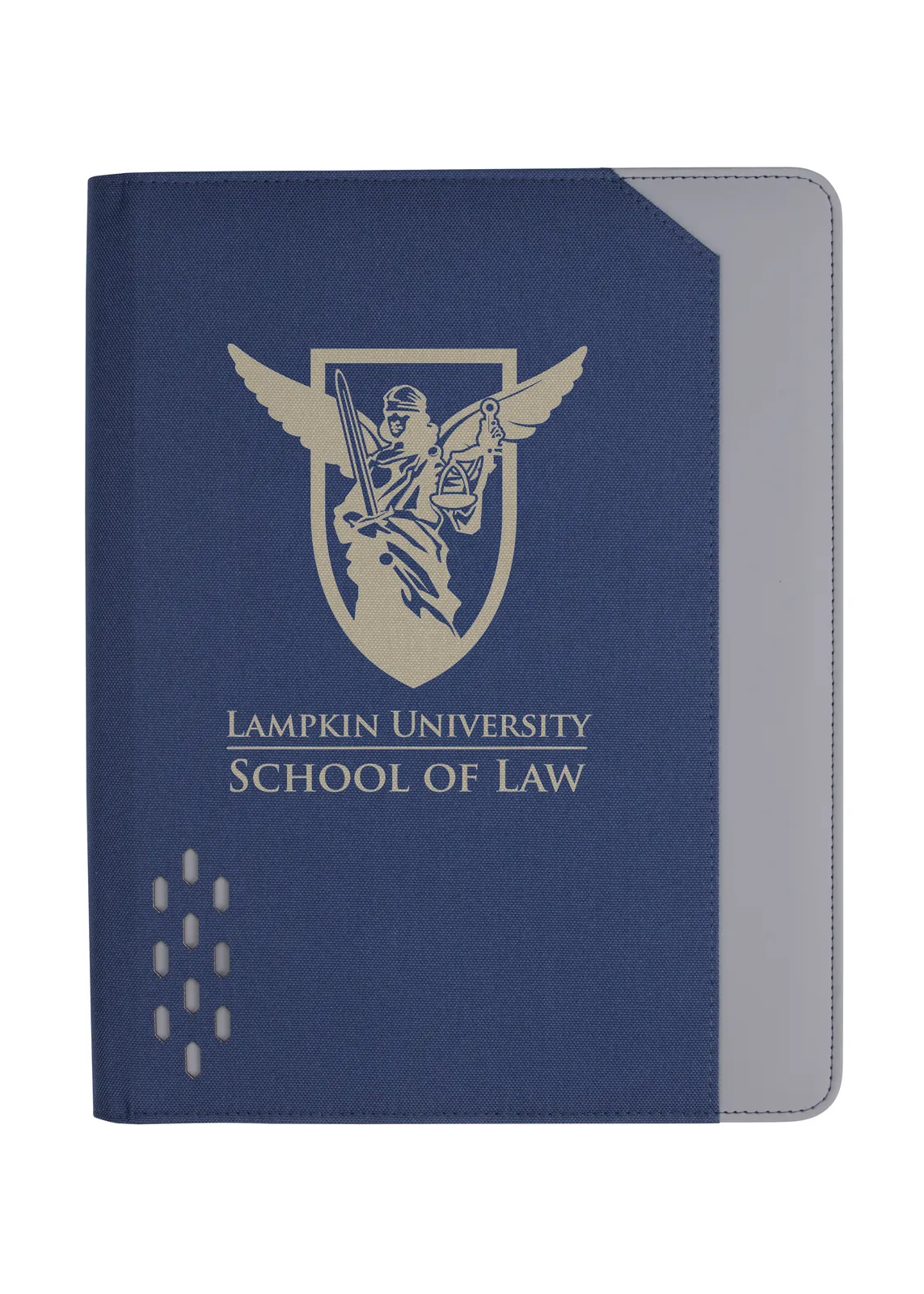 Zippered Padfolio with Pen Phone Stand Organizer - 12.6 in - product view 3