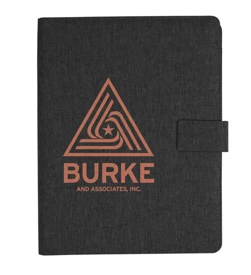 RPET Padfolio Heathered Recycled Magnetic Closure - 12.2 in