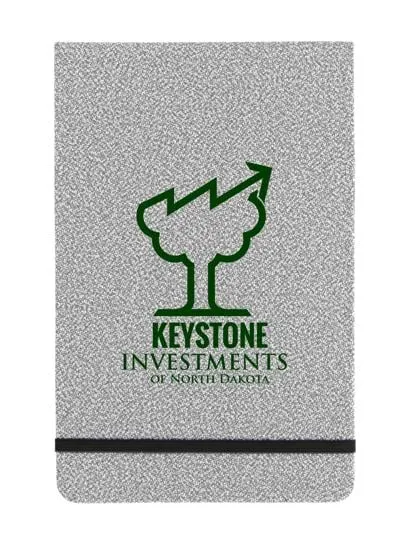 RPET Journal Dotted Pages Textured Cover Elastic - 8.06 x 5.13 in