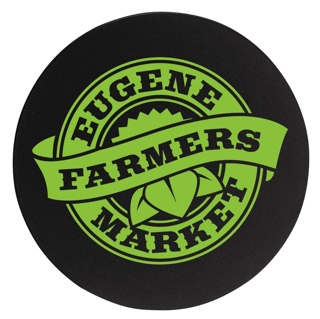 Round Coaster Bonded Leather Water Resistant - 3.75 in - product view 2