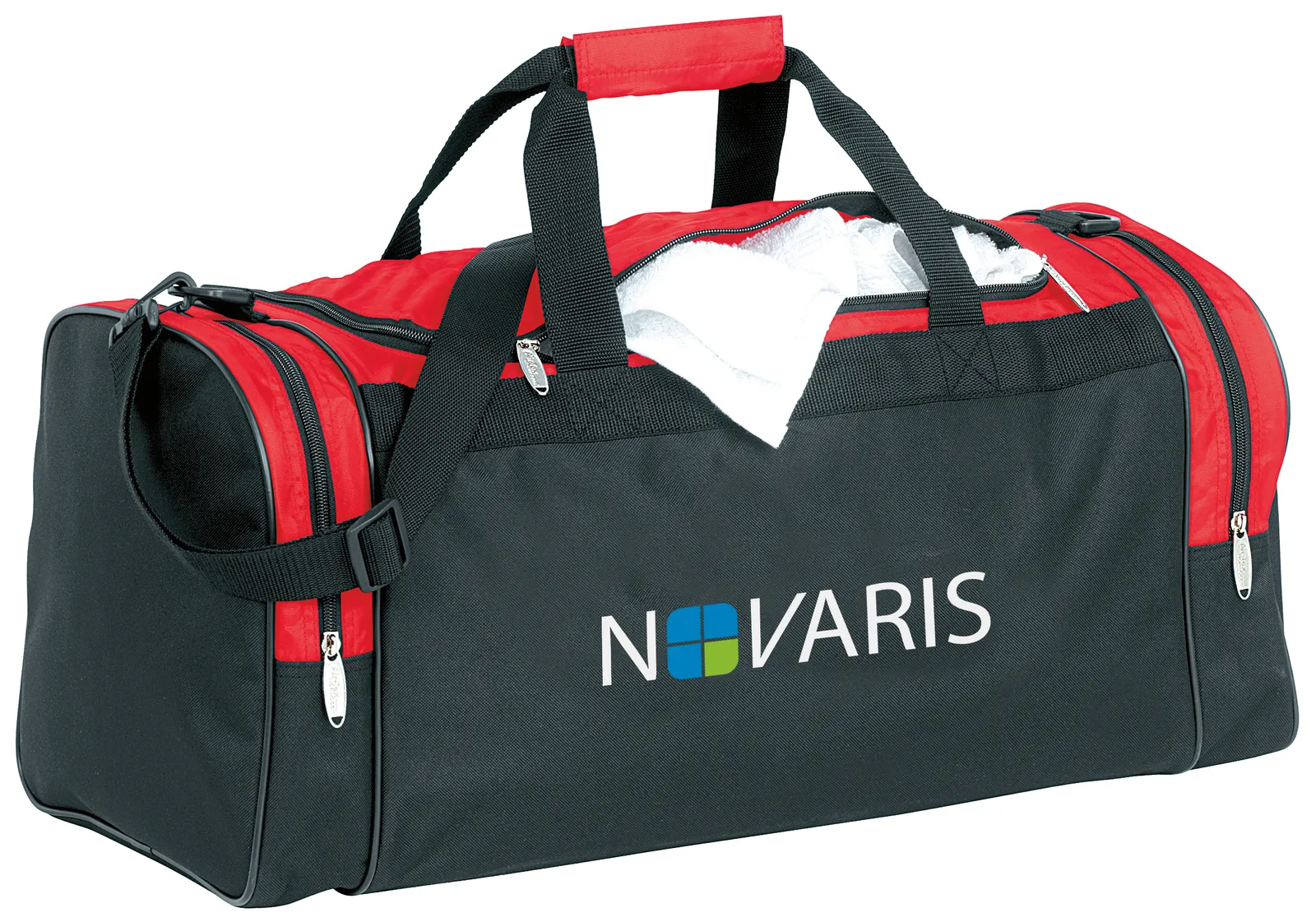 Duffel Bag Color Accent Panels 600D Polyester - 11 x 24 x 11 in - product view 3