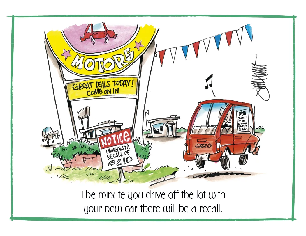 Murphy's Law Wall Calendar FSC Paper UV Coated - 18.5 x 11 in - product view 18