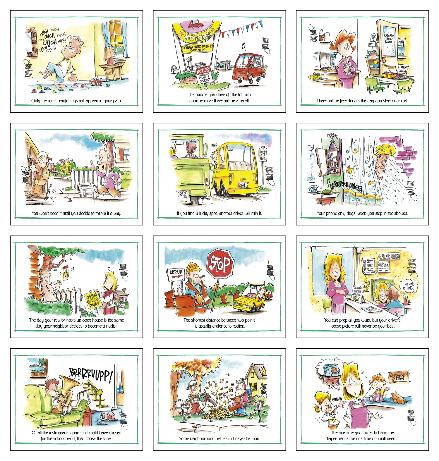 Murphy's Law Wall Calendar FSC Paper UV Coated - 18.5 x 11 in - product view 30