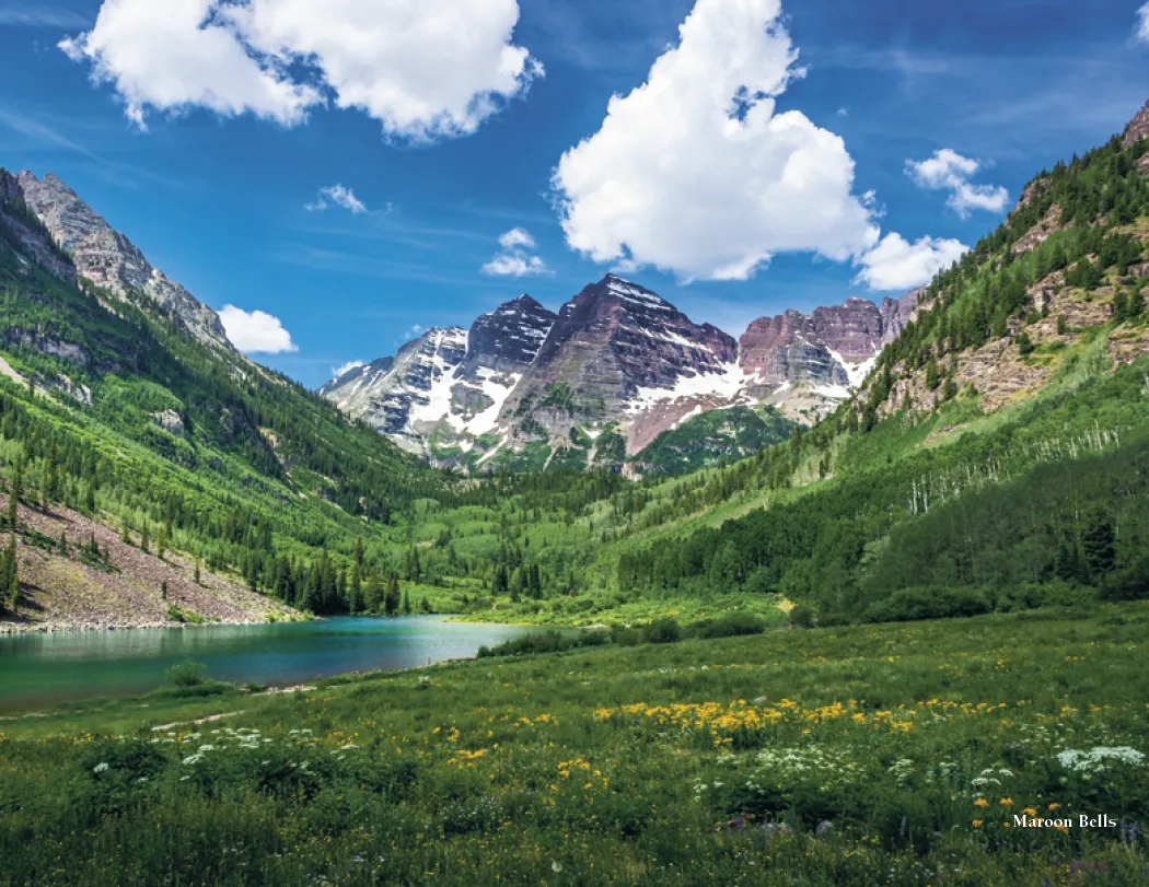 Colorado Scenic Wall Calendar FSC Gloss Paper - 16.75 x 11 in - product view 6