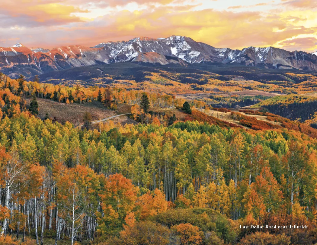 Colorado Scenic Wall Calendar FSC Gloss Paper - 16.75 x 11 in - product view 14