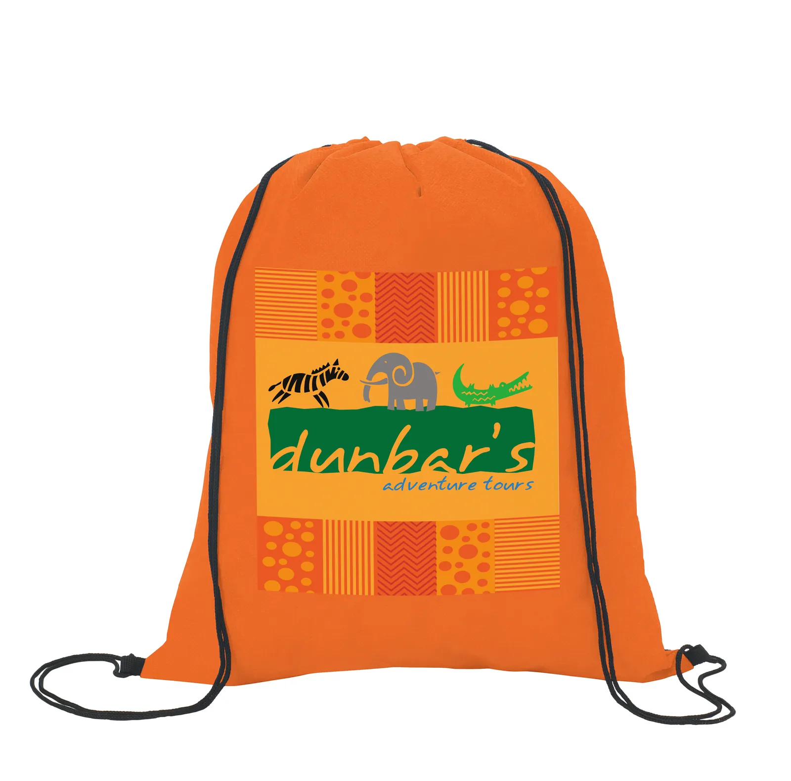 Non-Woven Drawstring Backpack Large Imprint Area - 16.375 x 13.5 in - product view 15