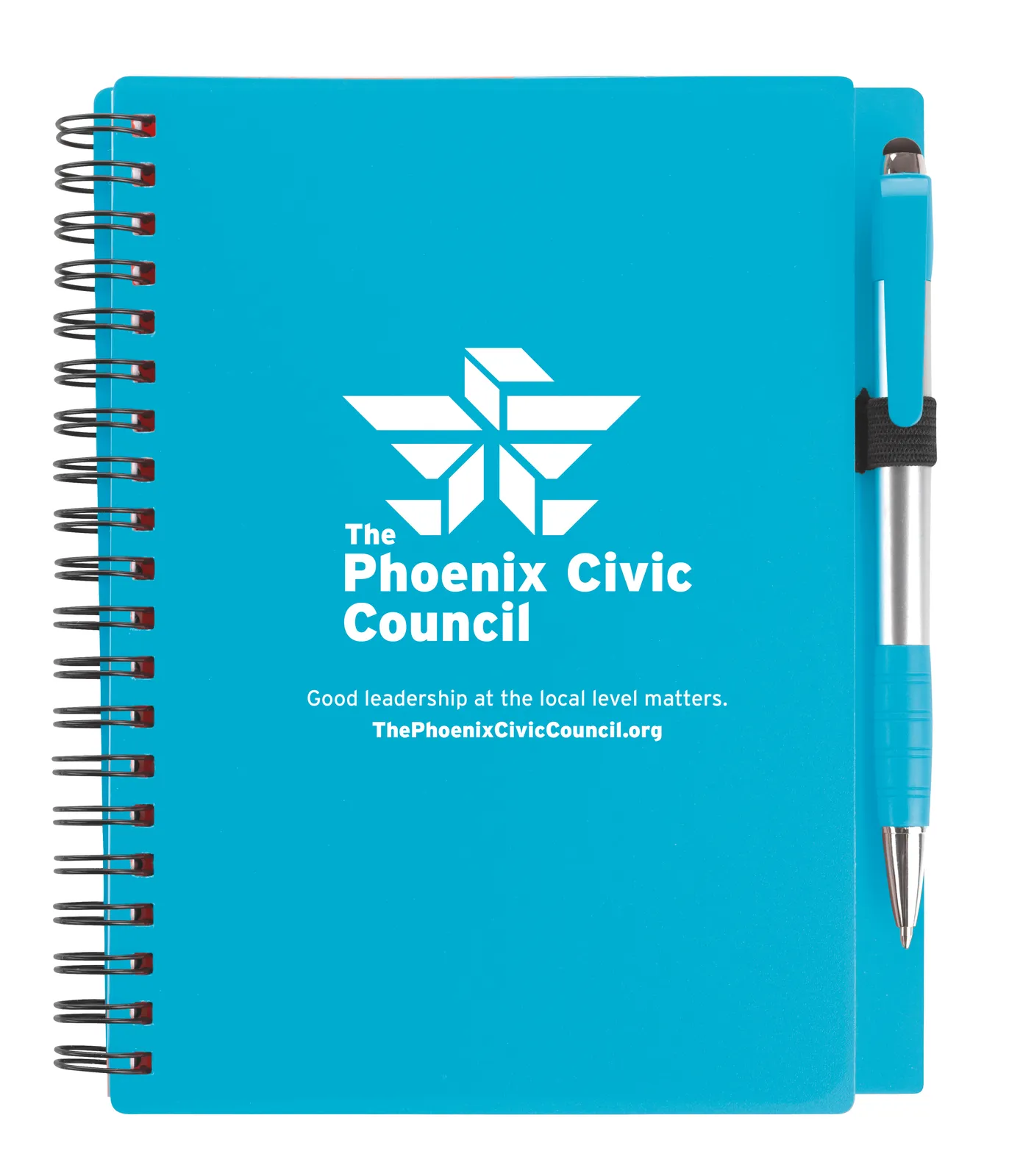 Notebook with Stylus Pen PP Plastic Cover - 7.125 x 5.875 in - product view 3