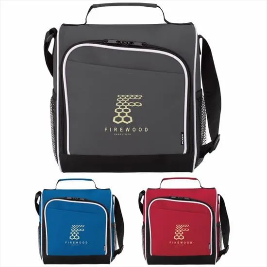 Front Opening Cooler White Piping PEVA Liner - 10.25 x 8.875 in