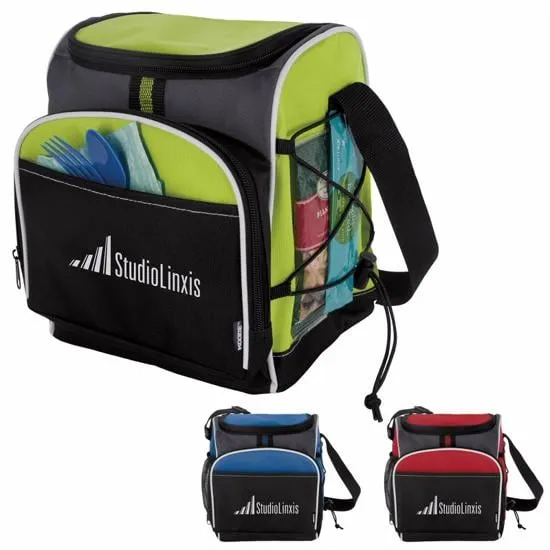 Bungee Cooler Bag Side Mesh Pocket 600D - 10 x 8.25 x 8.5 in