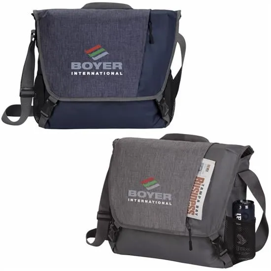 Fold Over Messenger Bag Laptop Sleeve 15 Inch - 12.75 x 14.125 x 4.875 in