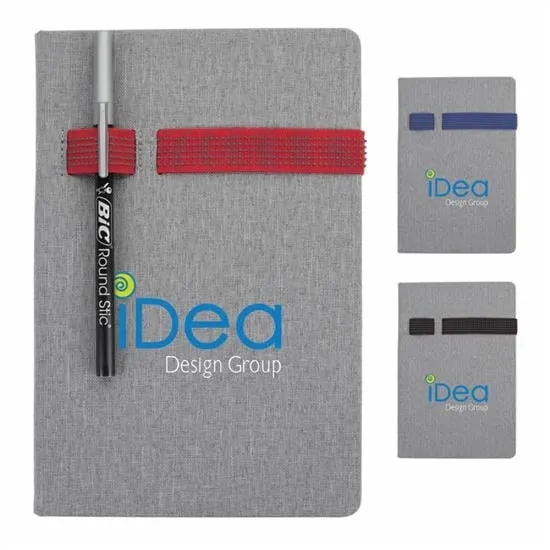 Two-Tone Journal Elastic Band Closure 80 Sheets - 8.5 x 5.75 in