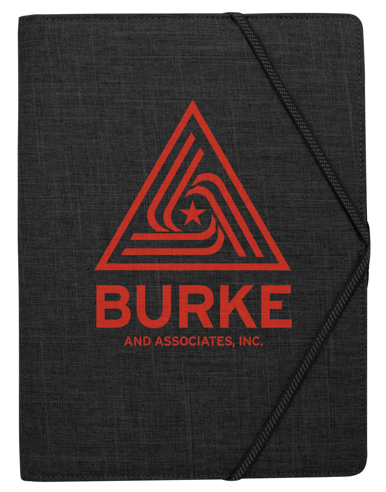 Two-Tone Padfolio USB Holder Business Card Slots - 12.6 x 9.5 in - product view 2