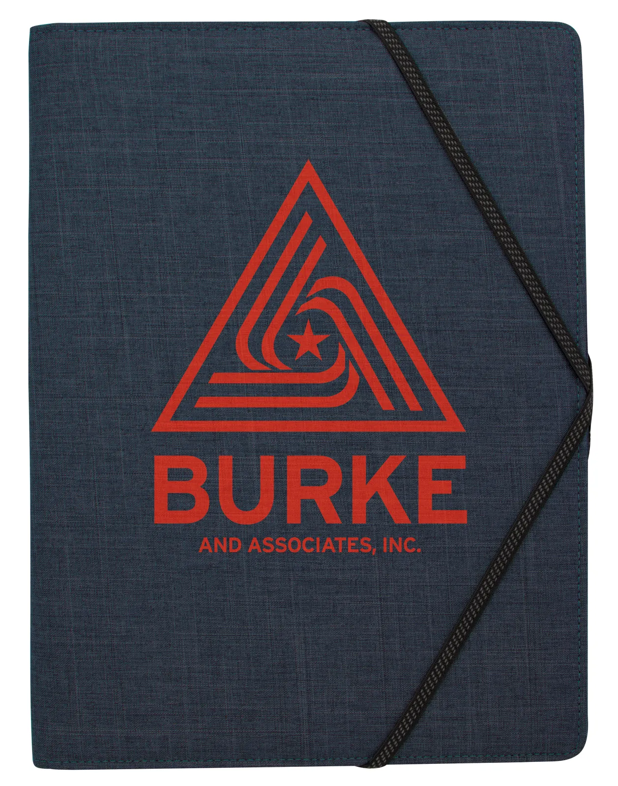 Two-Tone Padfolio USB Holder Business Card Slots - 12.6 x 9.5 in - product view 5