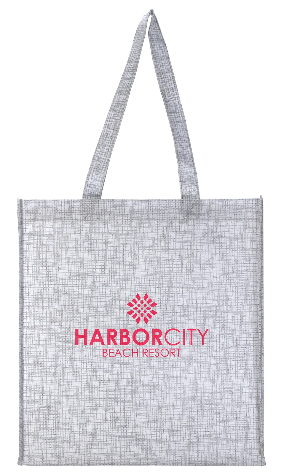 Custom Tote Bag Non-Woven Shimmer Pattern - 14.125 x 12.75 in - product view 4