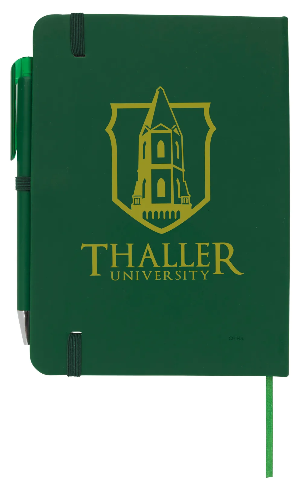 Notebook with Pen Leatherette Cover Elastic Band - 7 x 5 in - product view 9