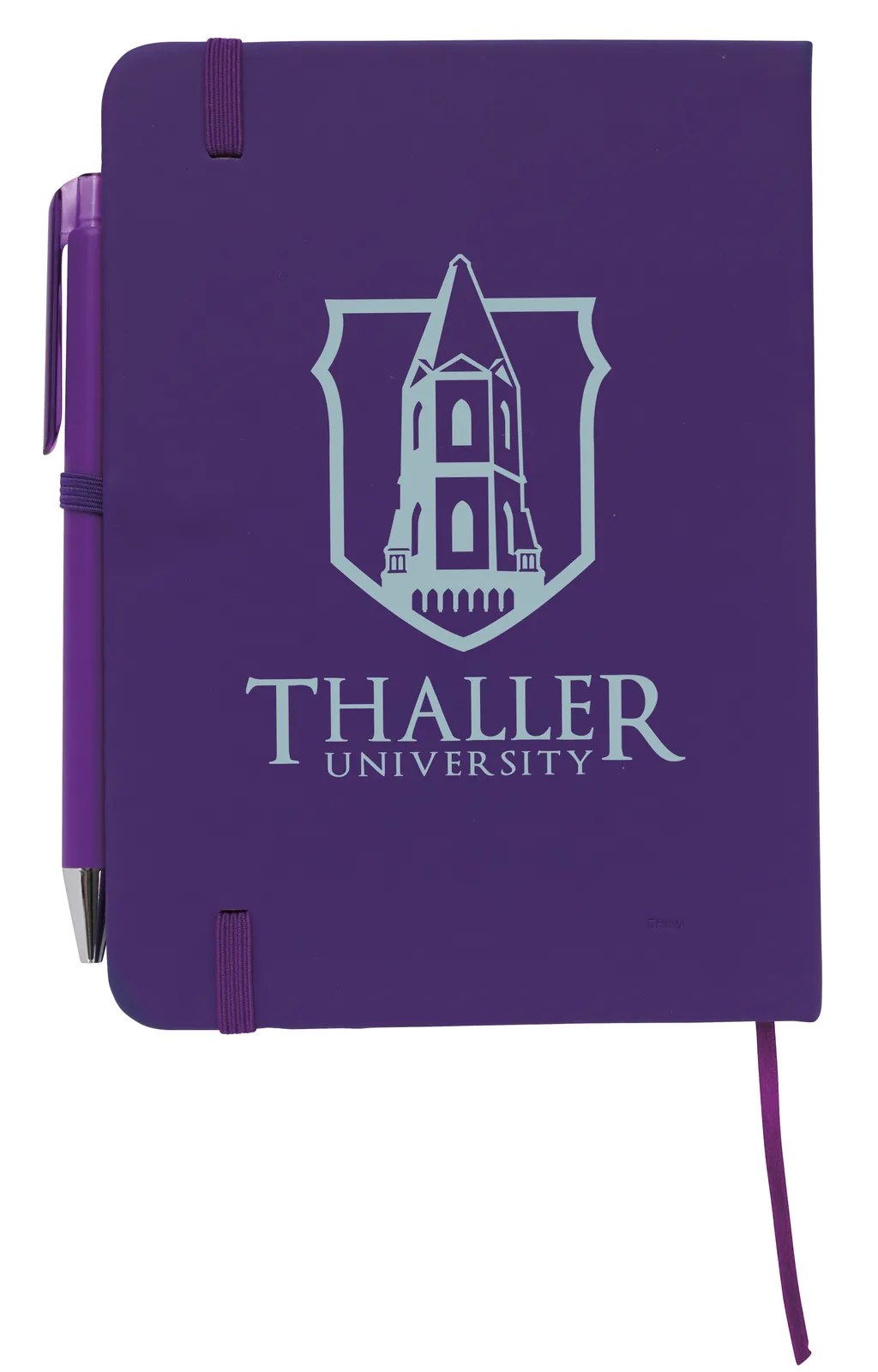 Notebook with Pen Leatherette Cover Elastic Band - 7 x 5 in - product view 17