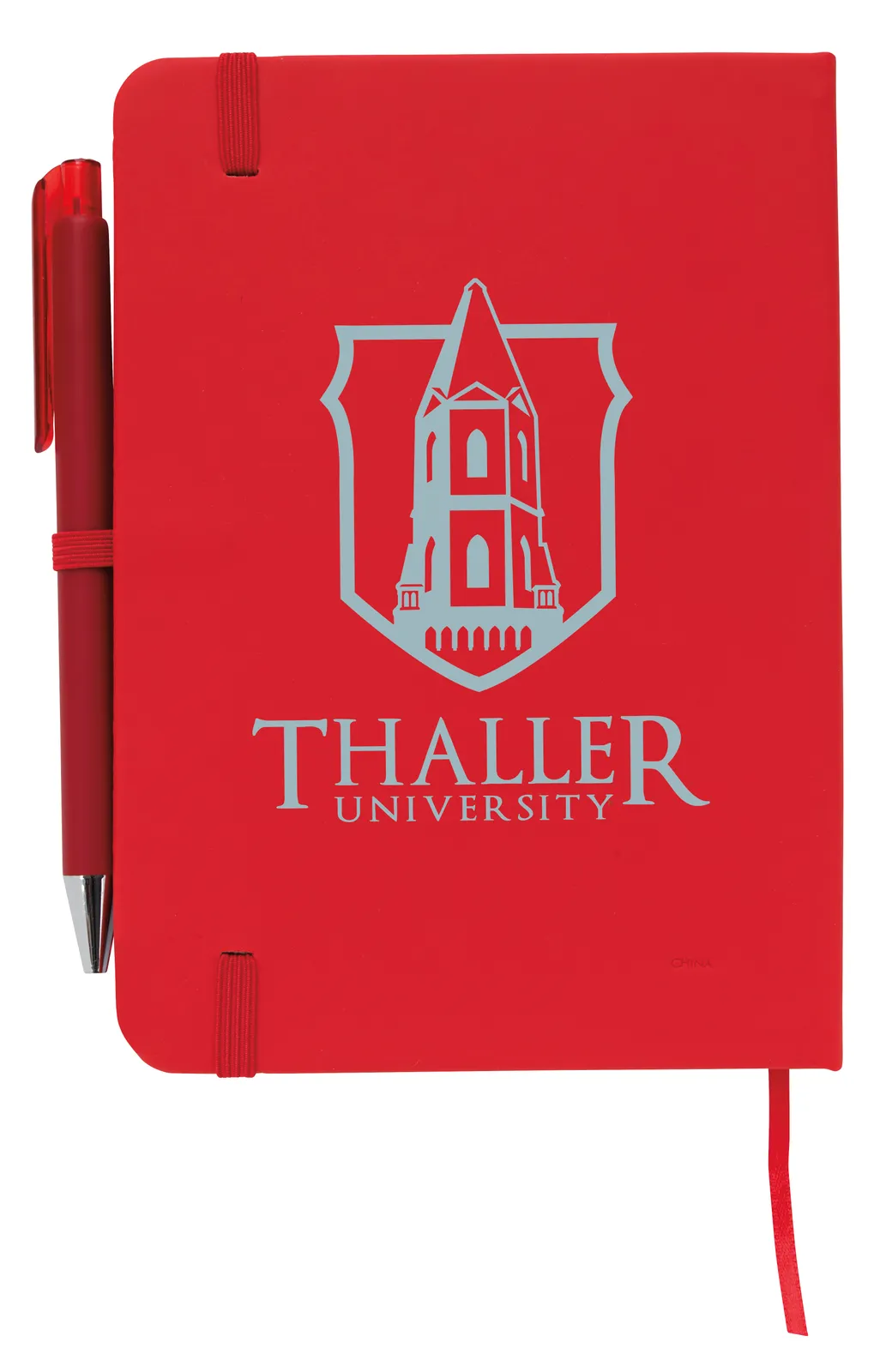 Notebook with Pen Leatherette Cover Elastic Band - 7 x 5 in - product view 19