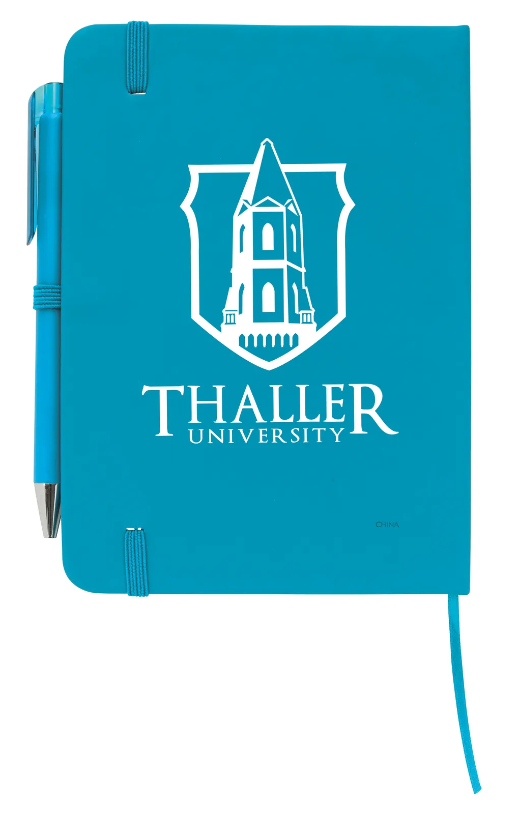 Notebook with Pen Leatherette Cover Elastic Band - 7 x 5 in - product view 21