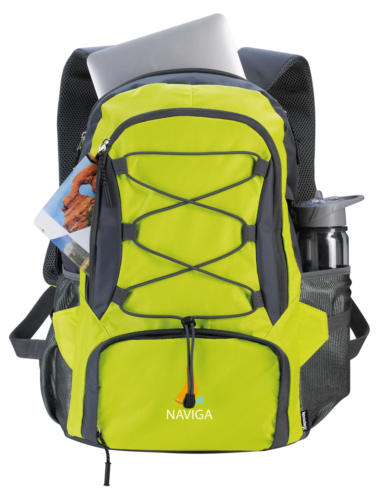Daypack 25L Ripstop Polyester Laptop Sleeve Bungee - 20.125 x 13.375 in - product view 2