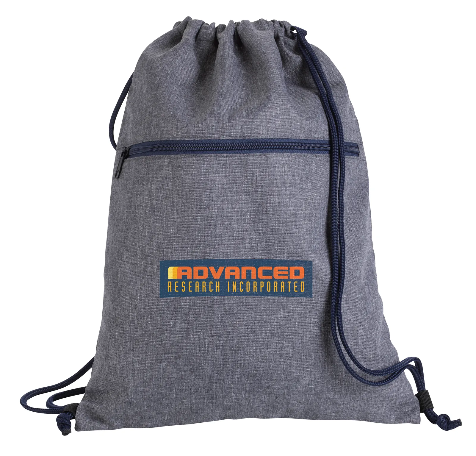 Drawstring Backpack Two-Tone 300D Polyester - 17.5 x 13.375 in - product view 2