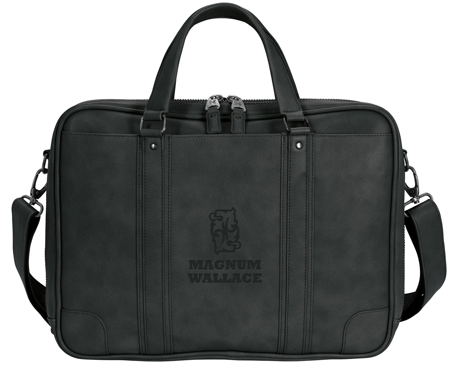 PU Briefcase Dual Compartment Laptop Sleeve - 11.75 x 16.125 in - product view 2