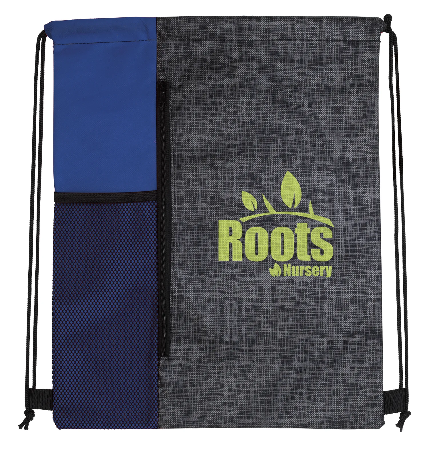 Vertical Drawstring Backpack with Mesh Pocket - 16.5 x 13 in - product view 8