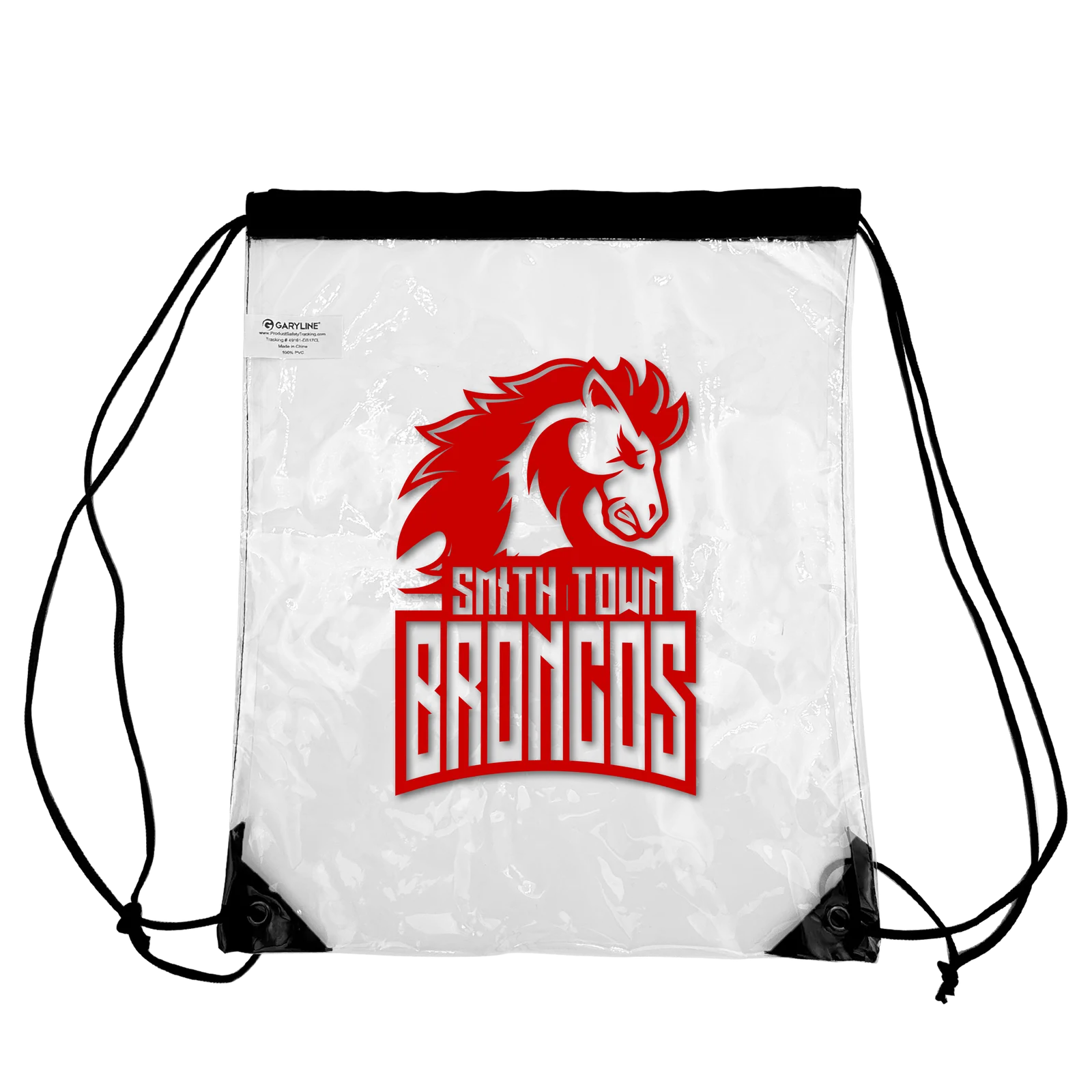 Vertical Drawstring Backpack with Mesh Pocket - 16.5 x 13 in - product view 3