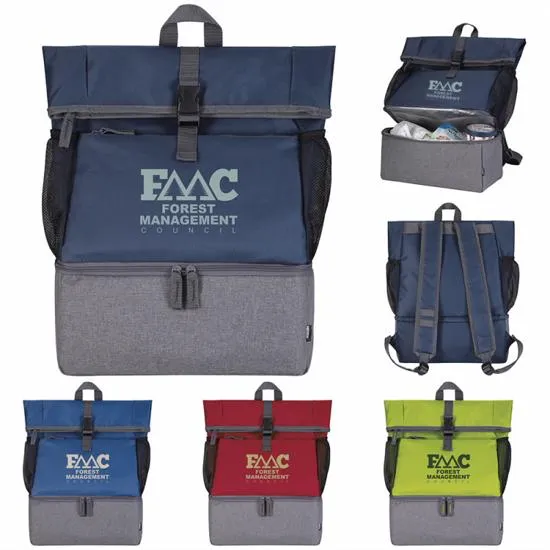 Cooler Backpack with Laptop Sleeve 600D Polyester - 21.8 x 13.6 in