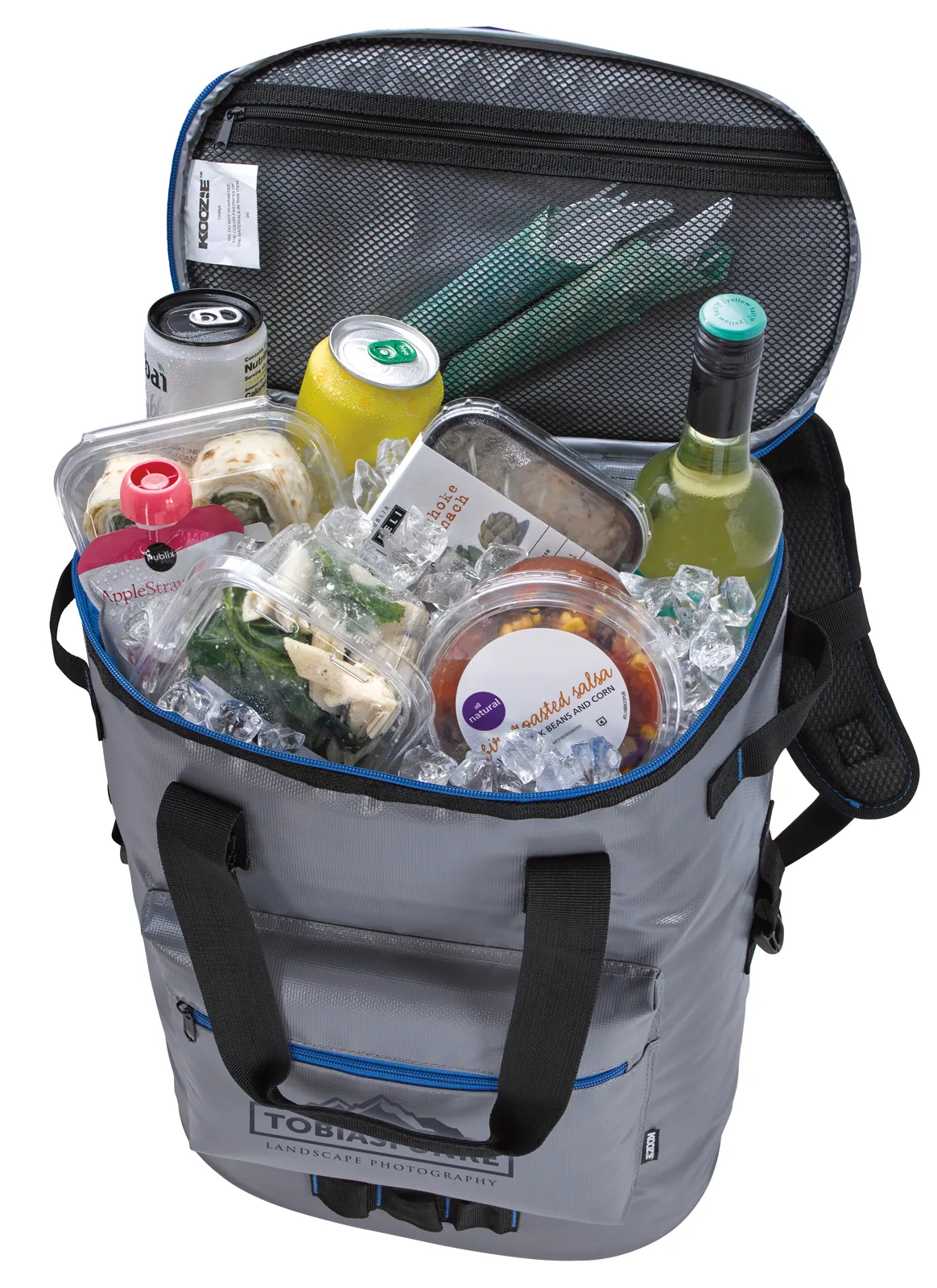 Tarpaulin Cooler Backpack 36-Can with Openers - 18.5 x 13.4 in - product view 4