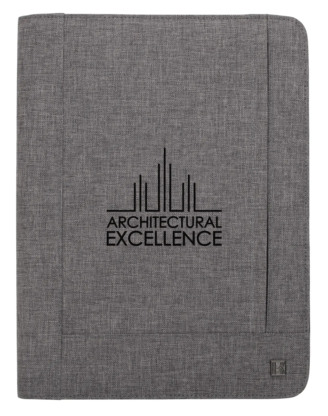 Two-Tone Padfolio 600D Polyester with Writing Pad - 12.8 x 10 in - product view 2