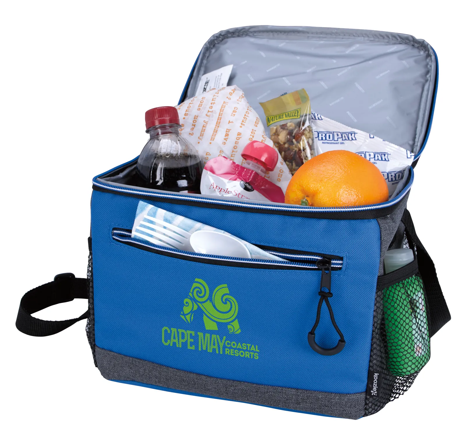 Two-Tone Lunch Cooler PEVA Lined 600D - 8 x 10 x 7 in - product view 5