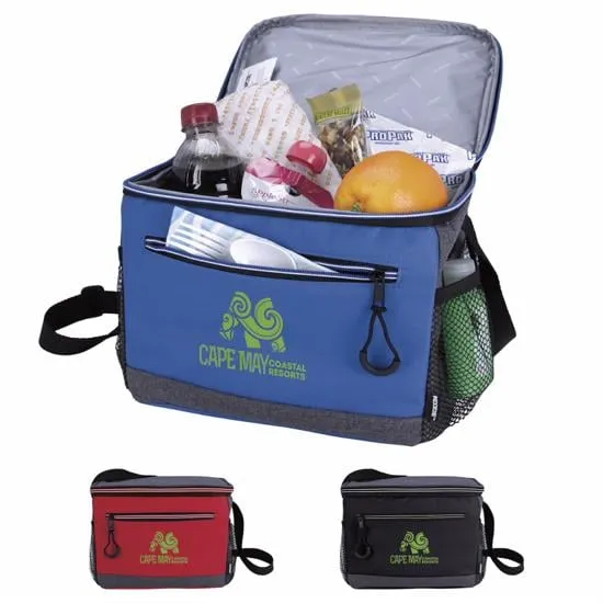 Two-Tone Lunch Cooler PEVA Lined 600D - 8 x 10 x 7 in