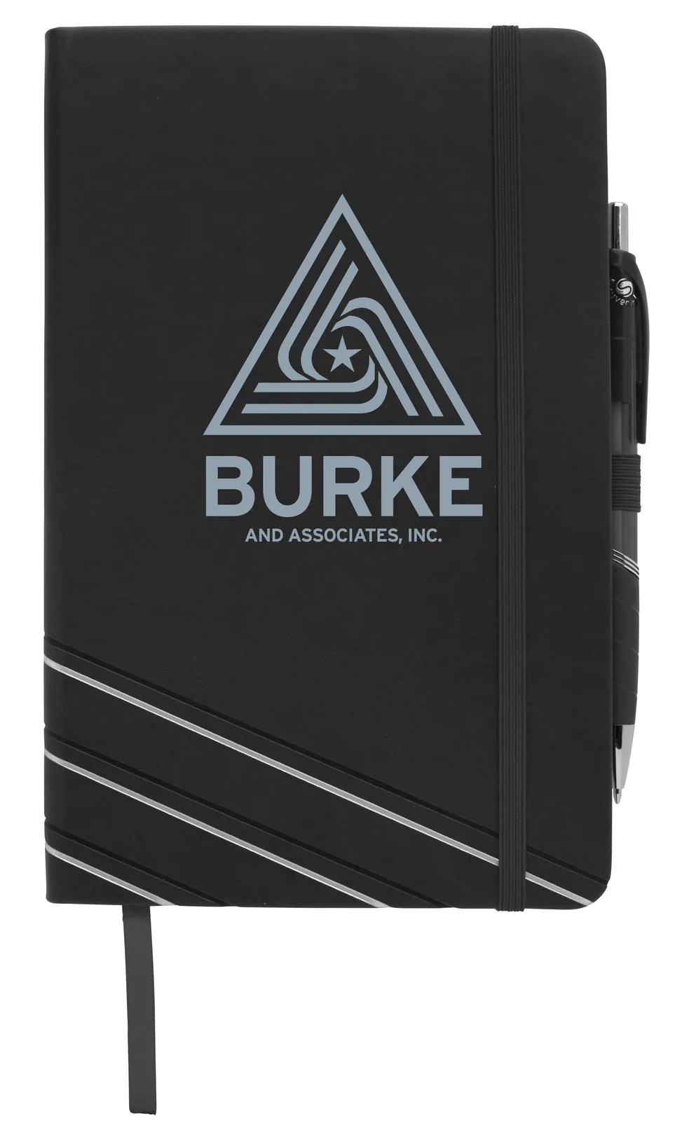 Foil Embossed Journal Leatherette Rayley Pen - 8.5 x 5.8 in - product view 2