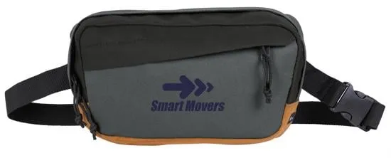 RPET Fanny Pack Suede Trim Convertible Sling - 6.1 x 10.6 in