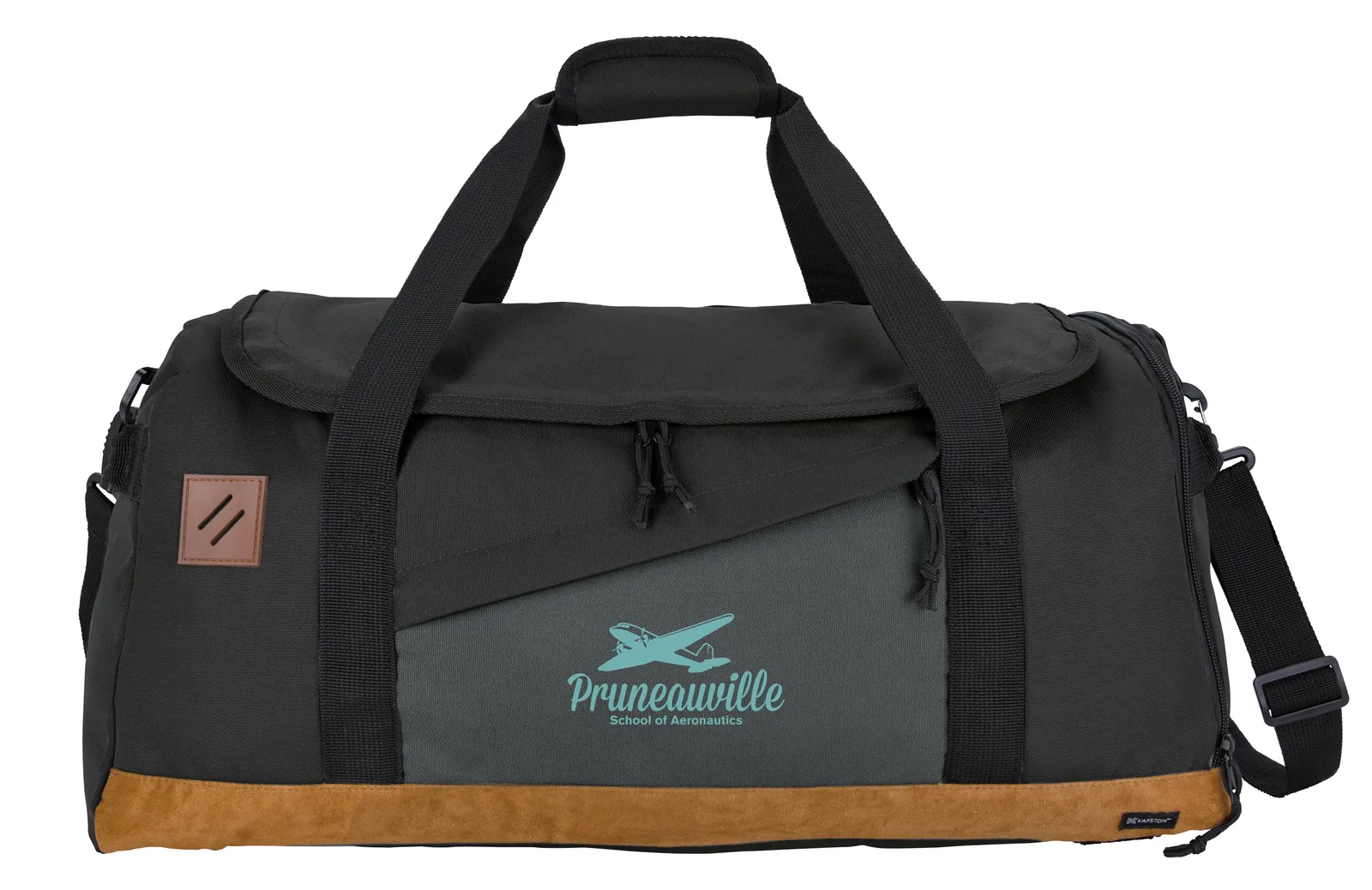 Recycled Duffel Backpack Convertible RPET - 22 x 11 in - promotional product with custom logo