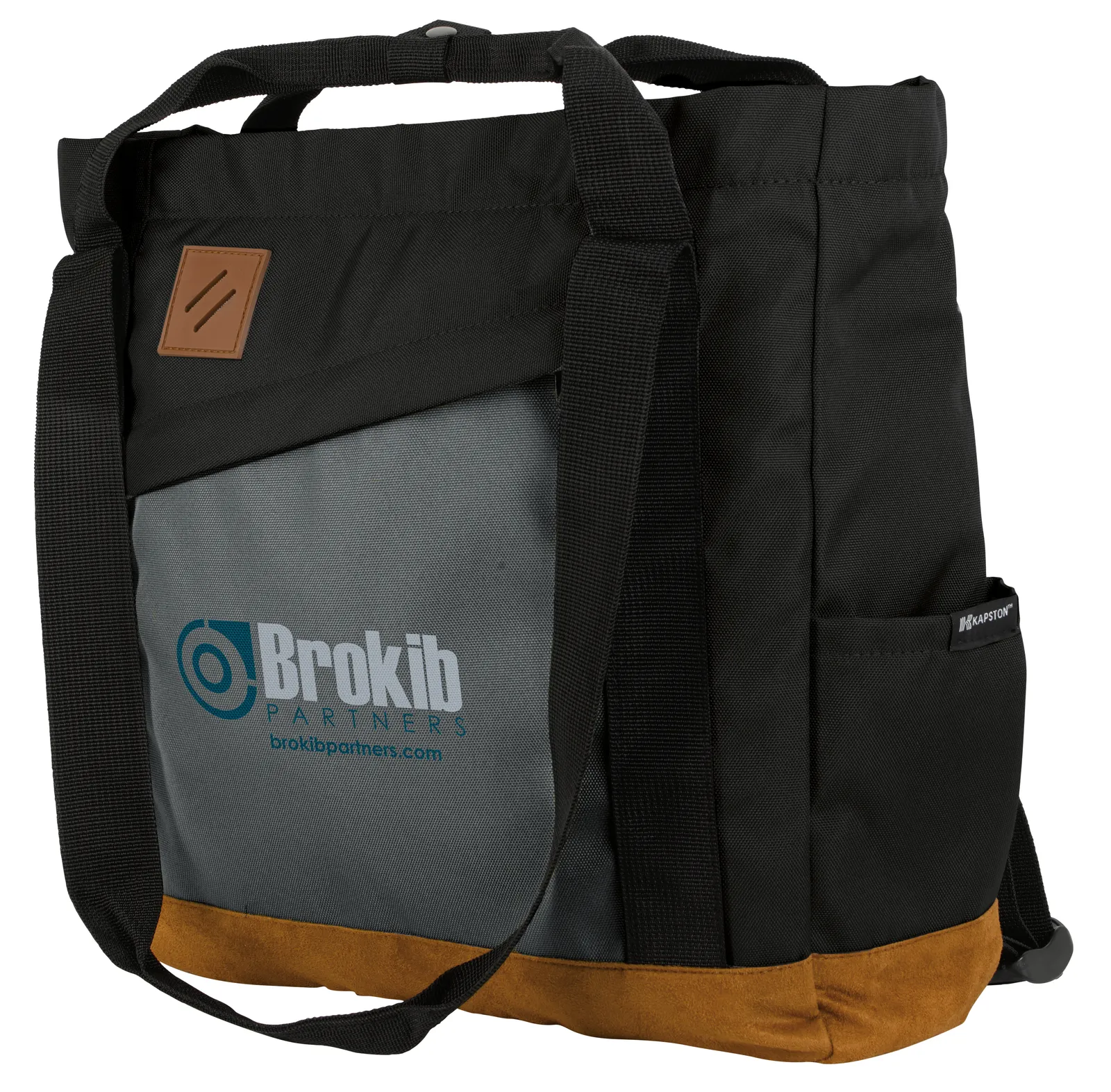 Recycled Tote Backpack RPET Laptop Sleeve - 14 x 14 in - product view 3