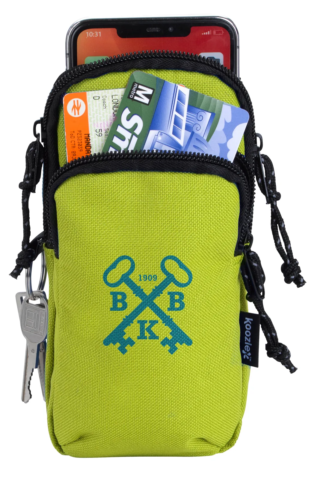 Water Bottle Pouch Recycled PET Running Arm - 6.6 x 3.3 in - product view 4