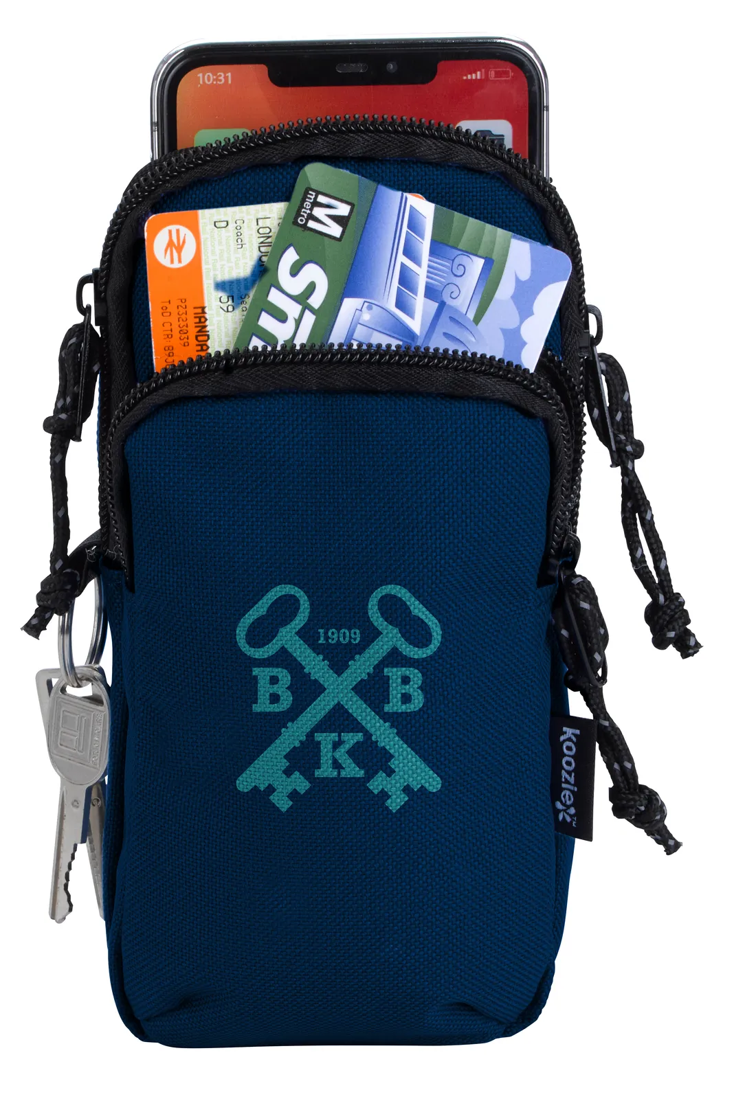 Water Bottle Pouch Recycled PET Running Arm - 6.6 x 3.3 in - product view 13