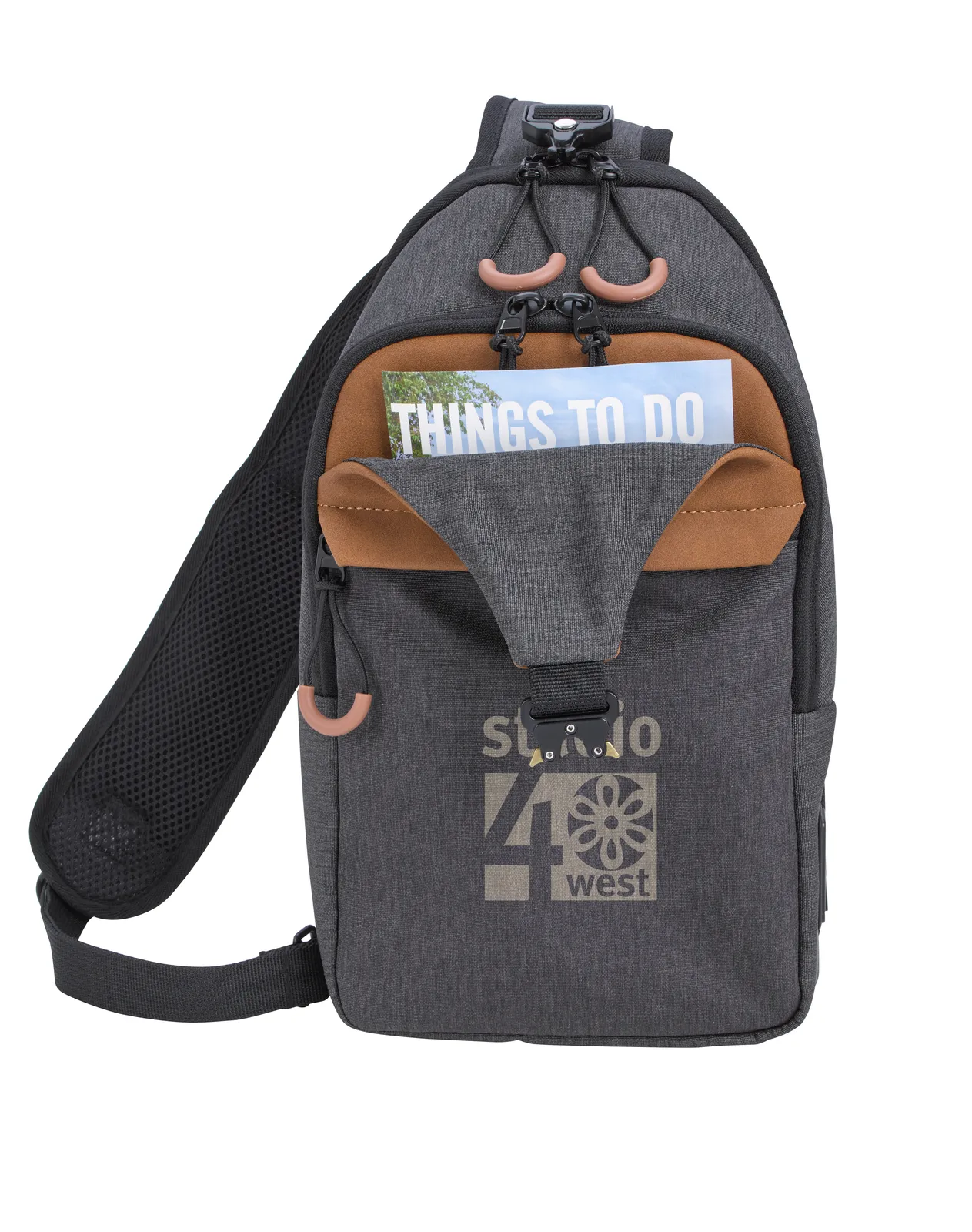 Sling Pack USB Port RPET TSA Tablet Sleeve - 12 x 7 in - product view 3