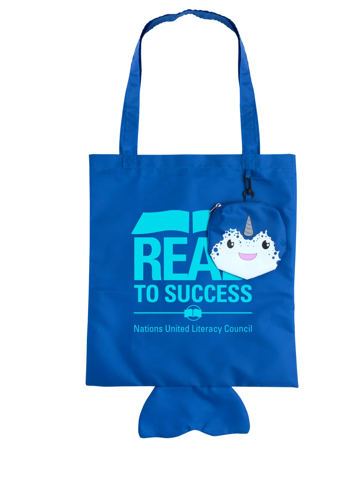 Foldable Tote Animal Print Detachable Pouch - 15 x 14 in - product view 4