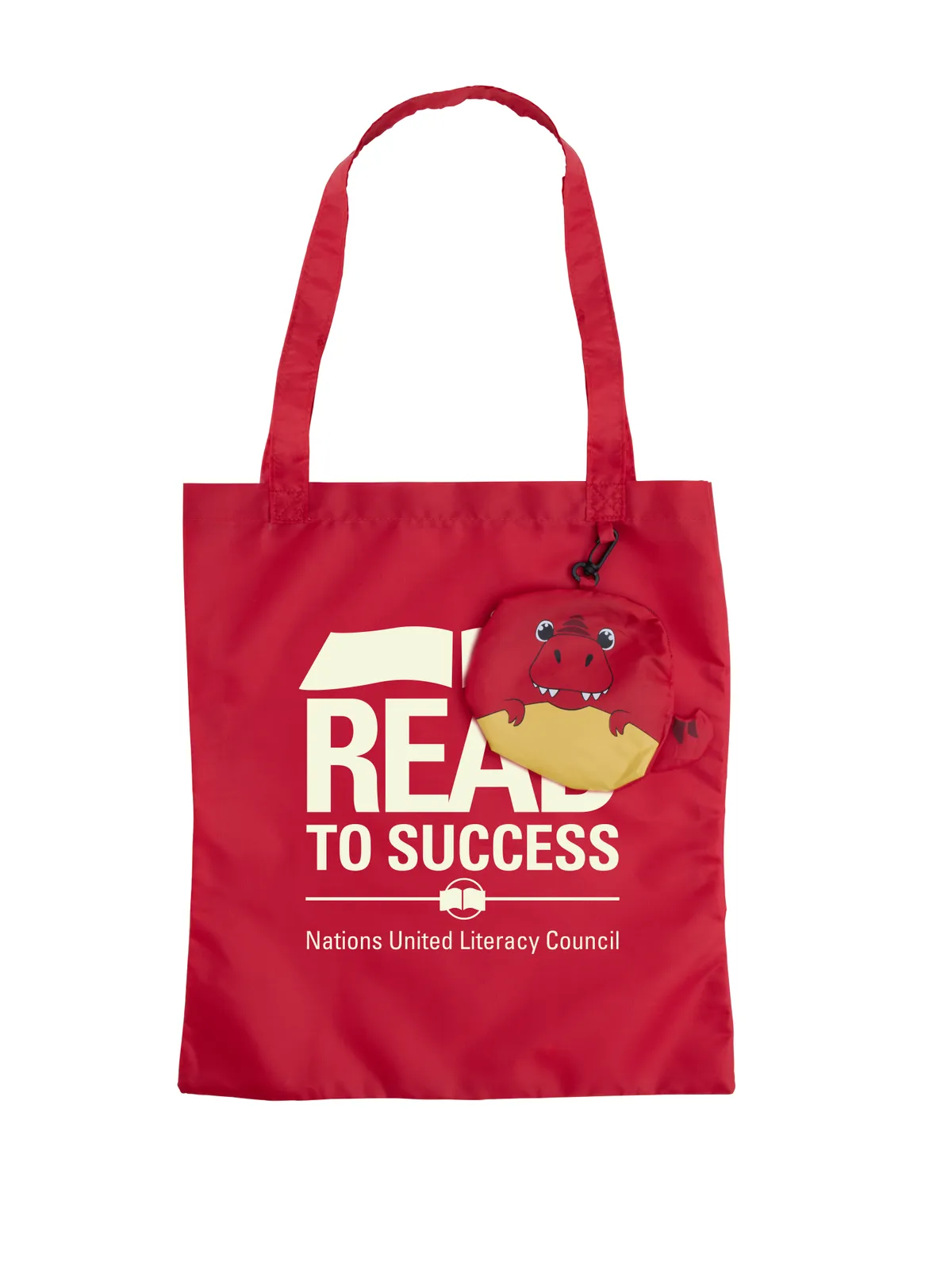 Foldable Tote Animal Print Detachable Pouch - 15 x 14 in - product view 7