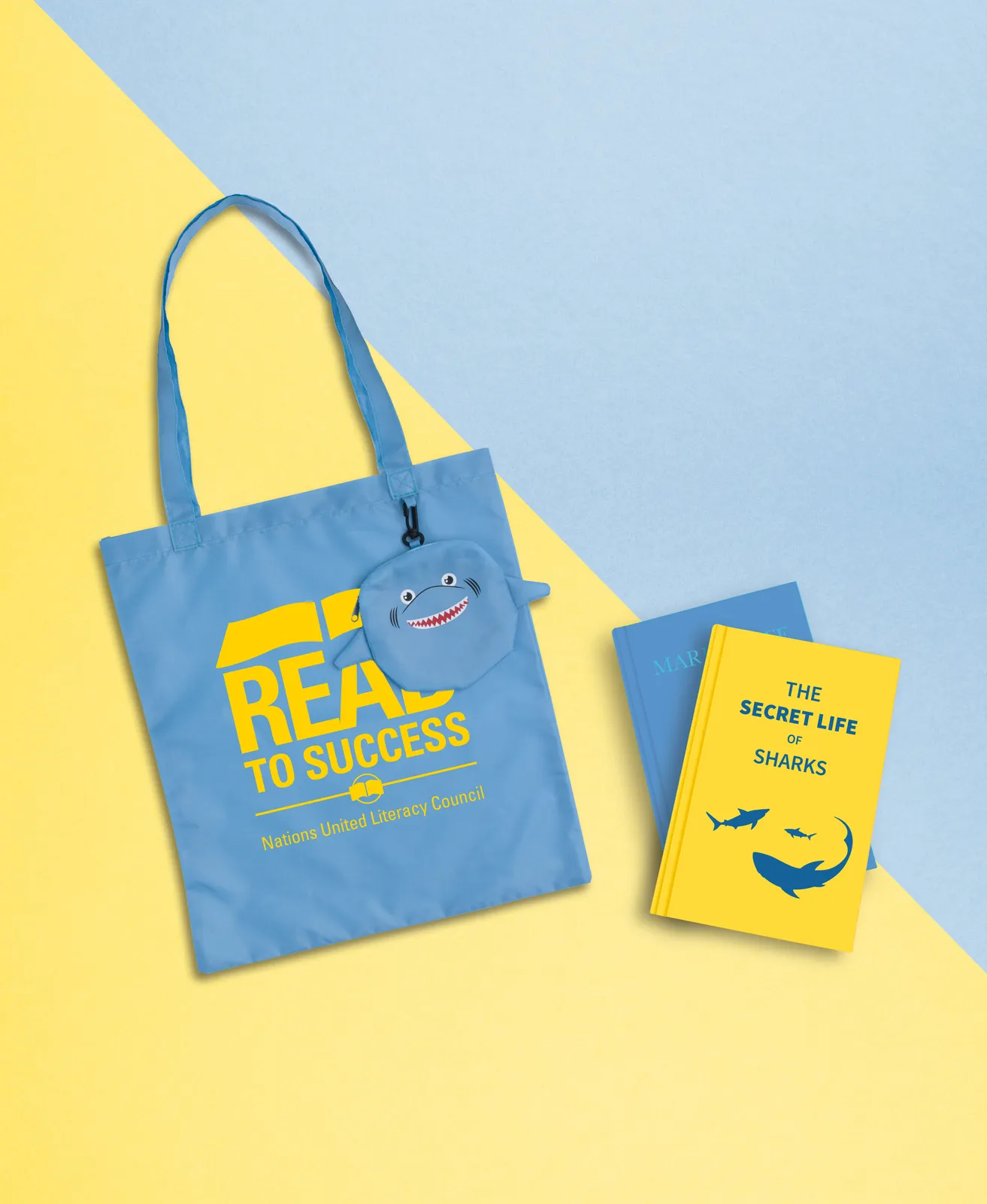 Foldable Tote Animal Print Detachable Pouch - 15 x 14 in - product view 8