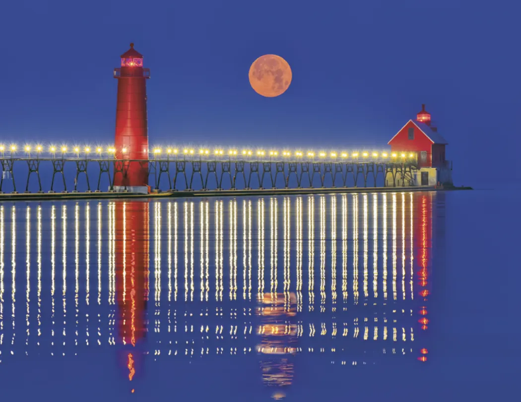 Lighthouses Wall Calendar US Coastal FSC - 18.5 x 11 in - product view 20