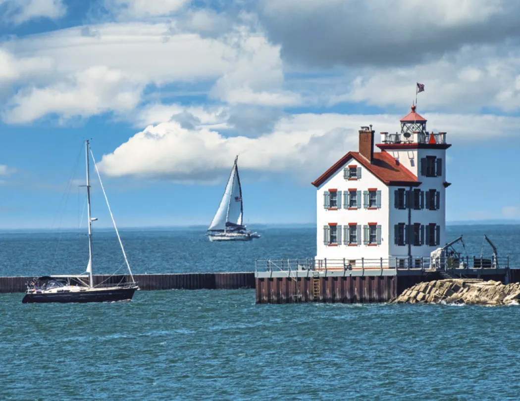 Lighthouses Wall Calendar US Coastal FSC - 18.5 x 11 in - product view 21