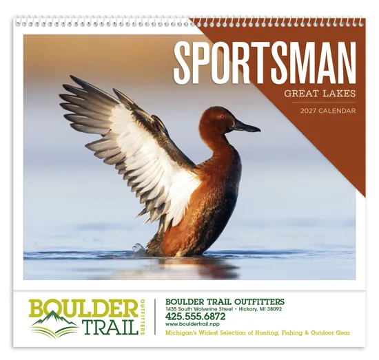 Great Lakes Sportsman Calendar Regional Guide - 18.5 x 11 in
